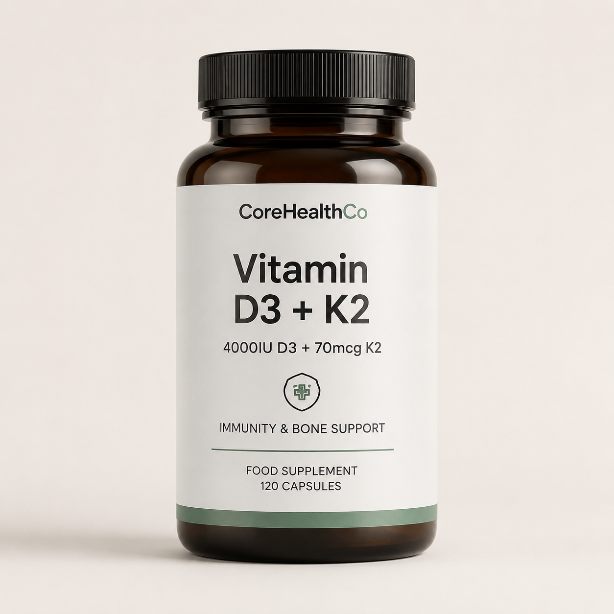 Vitamin D3 + K2 Daily immune, bone & muscle support