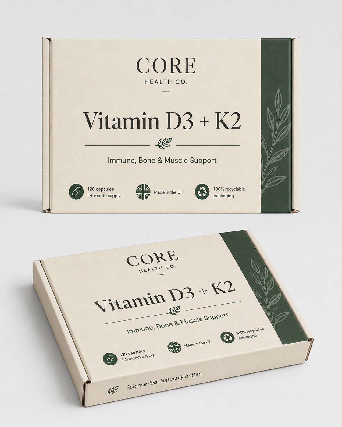 Vitamin D3 + K2 Daily immune, bone & muscle support