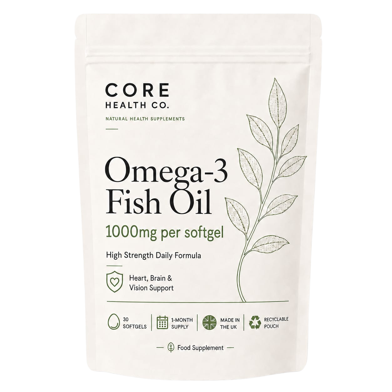 Omega-3 Fish Oil 1,000mg | Daily Fish Oil Softgels