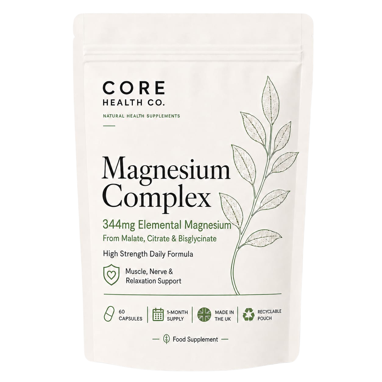 Magnesium Complex 344mg | Daily Muscle, Nerve & Relaxation Support